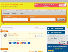Tablet Screenshot of eritreanyellowpages.com